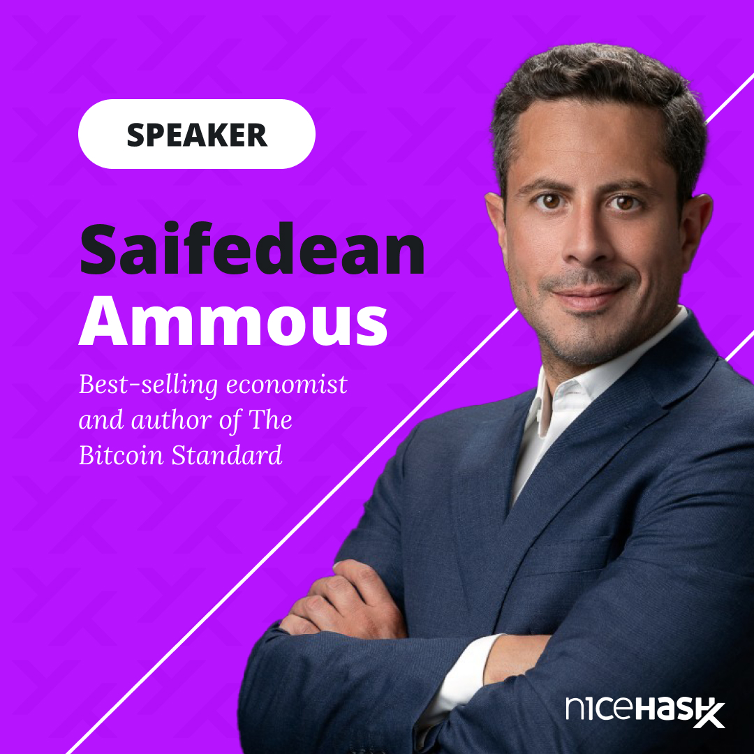 We are delighted to announce @saifedean, best-selling author of 'The Bitcoin Standard', one of the most prominent names in the #bitcoin sphere and a leading economist, will be speaking at #NiceHashX conference! 🔥🔥🔥

Early Bird tickets are now on sale!
nicehashx.com/#tickets