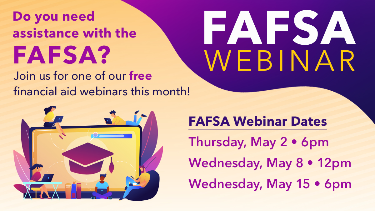 We're kicking off another month of #FAFSA webinars at 6pm tonight. Join us for FREE assistance with understanding and completing this important financial aid form. 💻 No need to register - just click here: shorturl.at/rvxz8