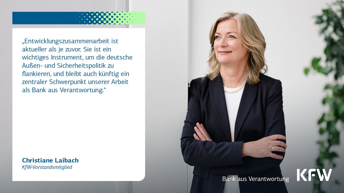 #EntwicklungsZusammenarbeit liegt im strategischen Interesse Deutschlands und Europas. 👉️Mehr unter kfw.de/%C3%9Cber-die-…