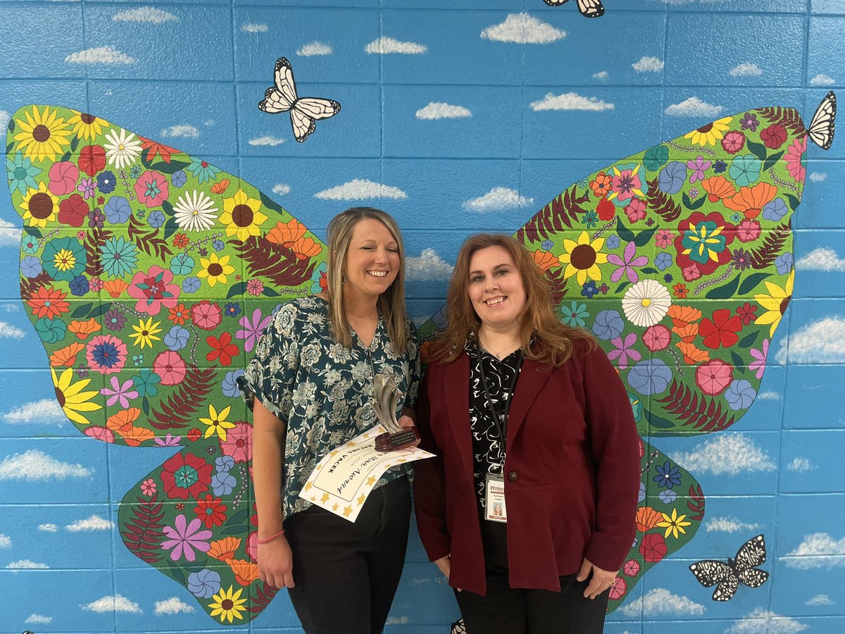 This week we are honoring Rachel Vacek as the recipient of the Vicki Kaspar Shining Star. Rachel is one of our social workers. She works tirelessly to help students be successful students.