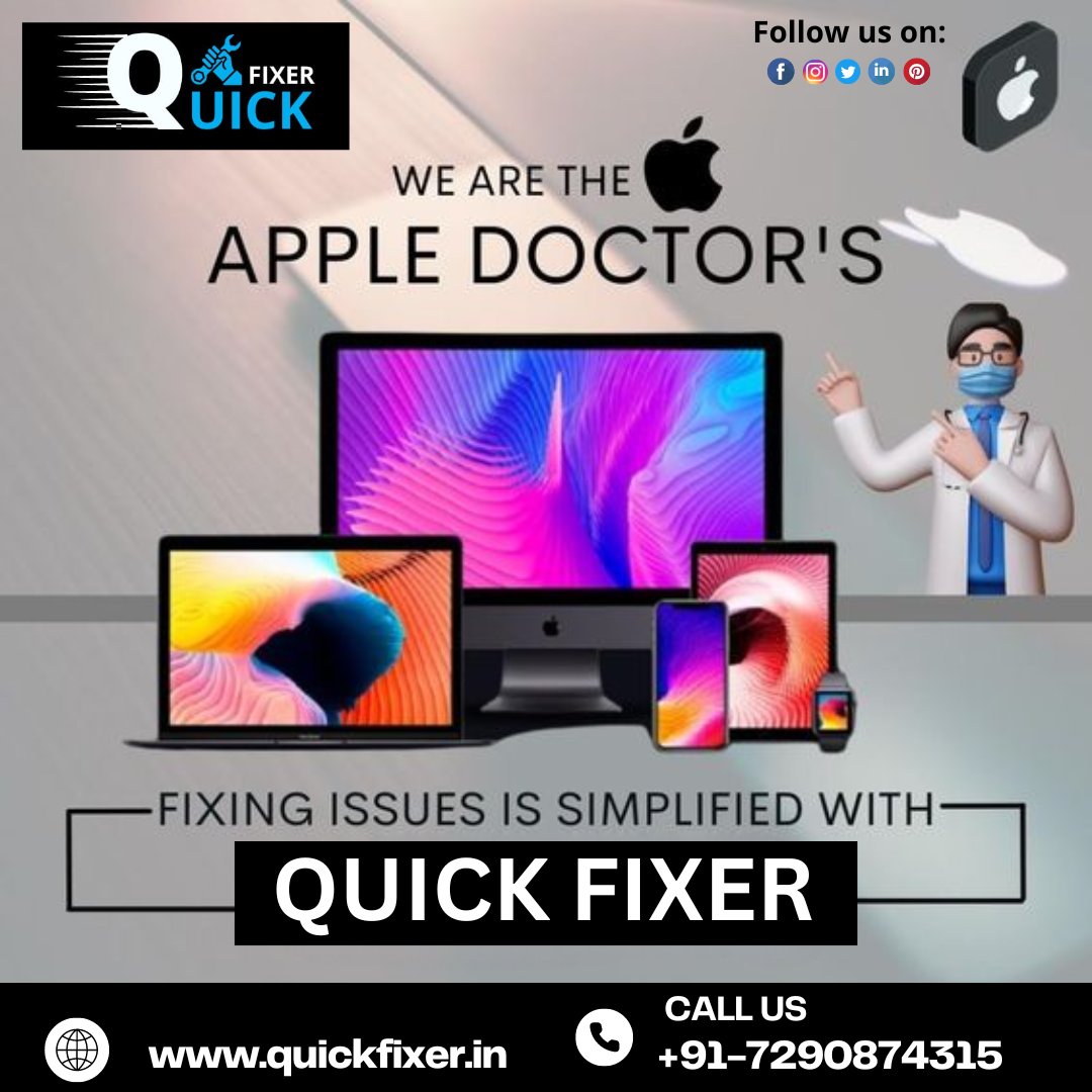 We are a team of technicians and experts handling Apple devices with care. We believe that when the team is strong, the output is unmatched!
..
Contact us now!!
+91-7290874315

Read More - quickfixer.in

#quickfixer #AppleRepair #iPhoneRepair #AppleService #AppleSupport