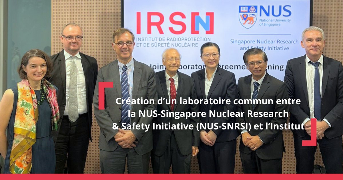 👏Création d’un #laboratoire commun NUS-SNRSI/IRSN à #Singapour 🇸🇬/🇫🇷 >> irsn.fr/actualites/cre… @NUSingapore @FranceinSG @francediplo #recherche #nucleaire #surete #radioprotection #partenariat #cooperationinternationale