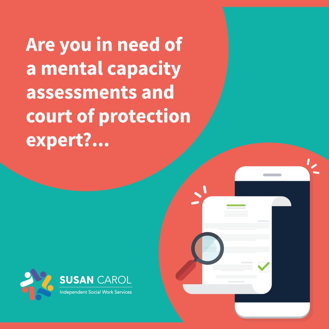 Do you need help with Mental Capacity Assessments or Court of Protection issues? ⏰  Time is critical  ⏰  in ensuring the well-being of those who lack decision-making capacity.

#socialwork #mentalcapacity #safegaurdingadults #courtofprotection #privateclients #financialplanners