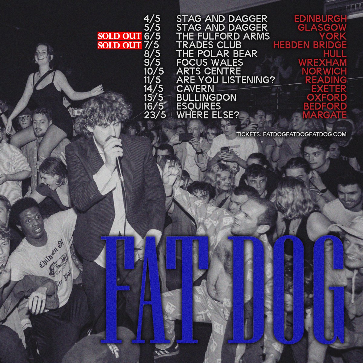 DOG BLESS YOU ALL YORK & HEBDEN BRIDGE SOLD OUT UK TOUR STARTS SATURDAY WOOF! fatdogfatdogfatdog.com/#tour