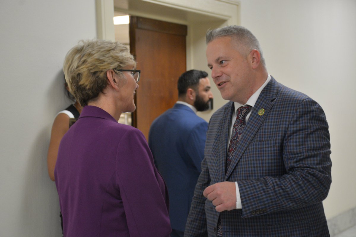 I got the chance to chat with Energy Secretary Granholm about the amazing work we are doing in #IL17 to build new, clean energy transportation and technology. We are leading the way to a sustainable future and I hope she can soon see this firsthand.