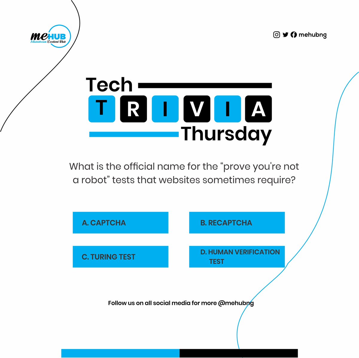 Tech Trivia Thursday 

 #community #building #community #building #techcommunity #mehubng #tech4all #meHubbuild #tech #technology #technologytrends #meHubbuild #meHubcreate #meHub #startup #May2024 #NewMonthNewGoals #Natanyahu #Islam