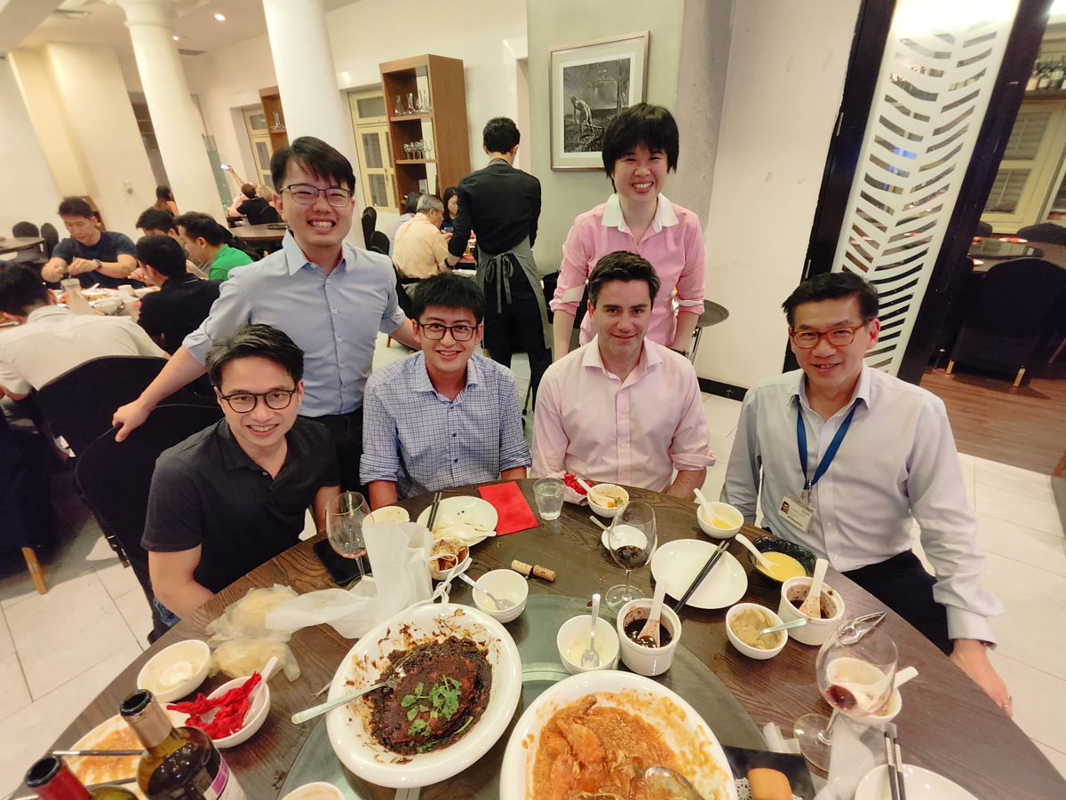 Ching-Hui SIA (@chinghuisia) on Twitter photo Had a great time today listening to Prof Marc Dweck from <a href="/EdinburghUni/">The University of Edinburgh</a> talk about his research, helping to host the trainee session and of course having Singaporean delicacies for dinner
<a href="/WilliamKokFaiK1/">Associate Prof William KF Kong 江国辉副教授</a> <a href="/rsyf2/">Roger Foo</a> <a href="/chanyymark/">Mark Chan</a> <a href="/yaohao_teo/">Yao Hao Teo</a> <a href="/JoyYSOng/">Joy Ong</a> <a href="/Tonyli1992/">Li Tony</a> <a href="/NUHCS/">NUHCS - National University Heart Centre,Singapore</a> <a href="/NUSMedicine/">Yong Loo Lin School of Medicine</a> Had a great time today listening to Prof Marc Dweck from <a href="/EdinburghUni/">The University of Edinburgh</a> talk about his research, helping to host the trainee session and of course having Singaporean delicacies for dinner
<a href="/WilliamKokFaiK1/">Associate Prof William KF Kong 江国辉副教授</a> <a href="/rsyf2/">Roger Foo</a> <a href="/chanyymark/">Mark Chan</a> <a href="/yaohao_teo/">Yao Hao Teo</a> <a href="/JoyYSOng/">Joy Ong</a> <a href="/Tonyli1992/">Li Tony</a> <a href="/NUHCS/">NUHCS - National University Heart Centre,Singapore</a> <a href="/NUSMedicine/">Yong Loo Lin School of Medicine</a>