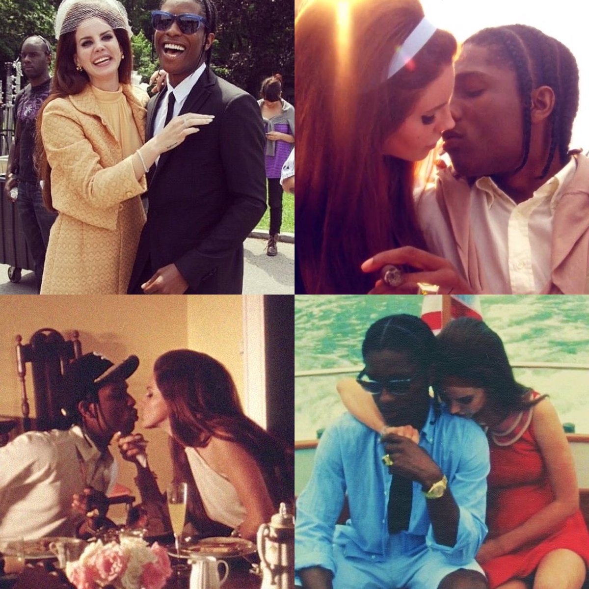 lana del rey and asap rocky as jackie and jf kennedy for the 'national anthem' mv