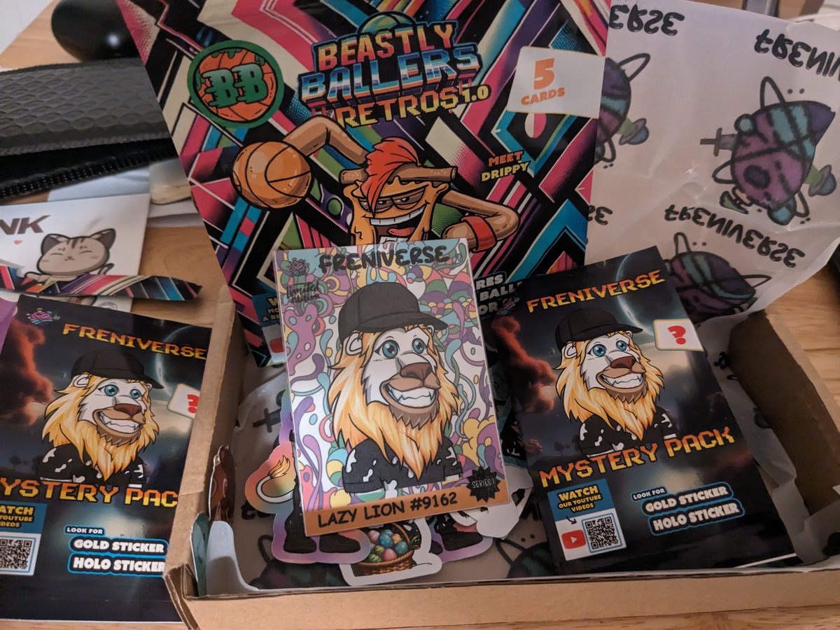 Huge Respect for those building something from nothing! Shout-out @MOOKNIGHT12 for the awesome #LazyLions Mystery Packs! A great way to spread #NFT #IP in a Bulk way! My Kids were huge fans!