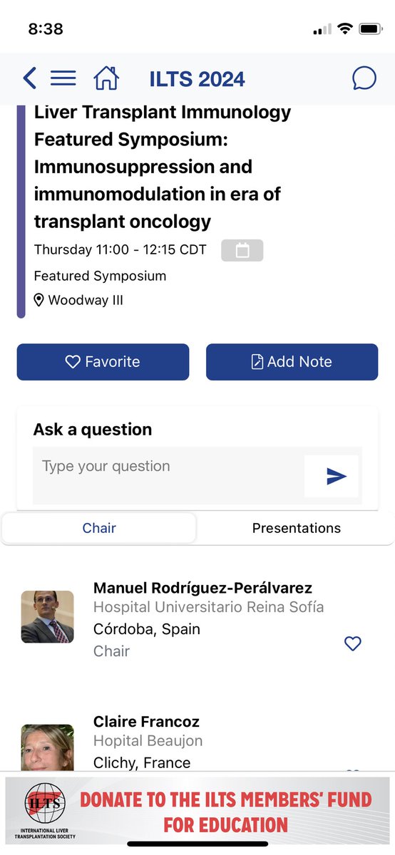 We are ready to start our featured symposium about immunosuppression and immune modulation in the era of transplant oncology at #ILTS2024 in Houston. The best speakers for ground breaking presentations <a href="/_ILTS_/">ILTS</a>
