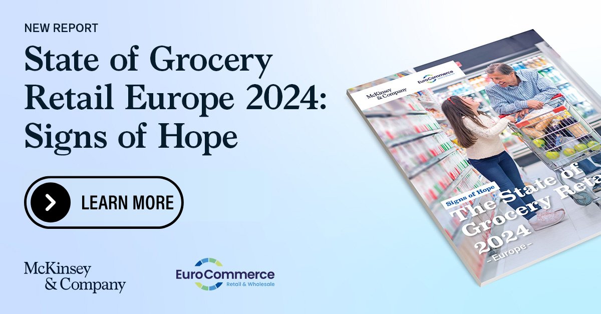 🛒European grocery in 2023 faced historic inflation levels, impacting consumers and retailers. But there's hope: stabilised inflation, rising wages, and uptrading trends. Our 2024 report explores key industry trends. Don't miss out! Full report 👉 eurocommerce.eu/the-state-of-g… 📈