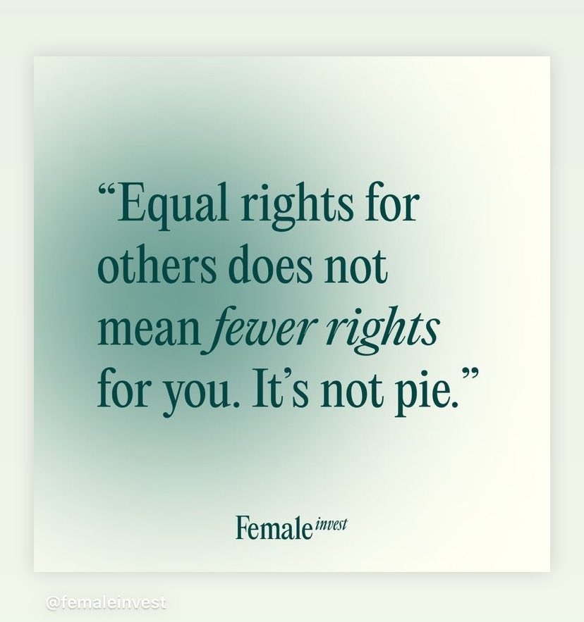 It's not pie!!😆 #EqualRights #Equality Repost @FemaleInvest