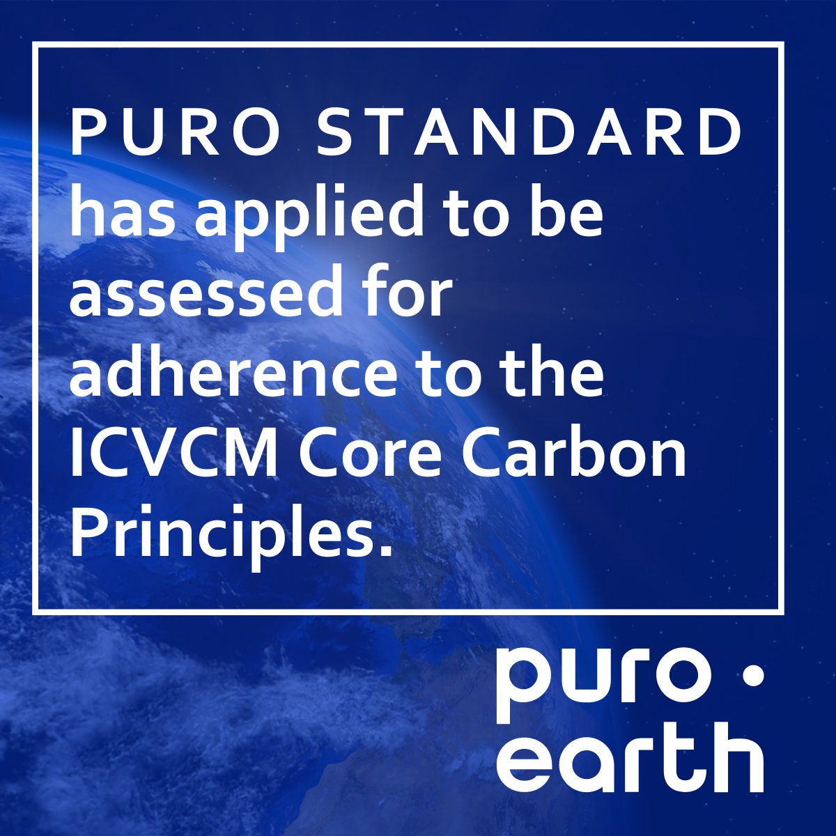Today, we are proud to announce that Puro Standard has applied to The Integrity Council for the Voluntary Carbon Market (ICVCM) to be assessed for adherence to the Core Carbon Principles (CCP) criteria.
#VoluntaryCarbonMarket #PuroCO2Removal