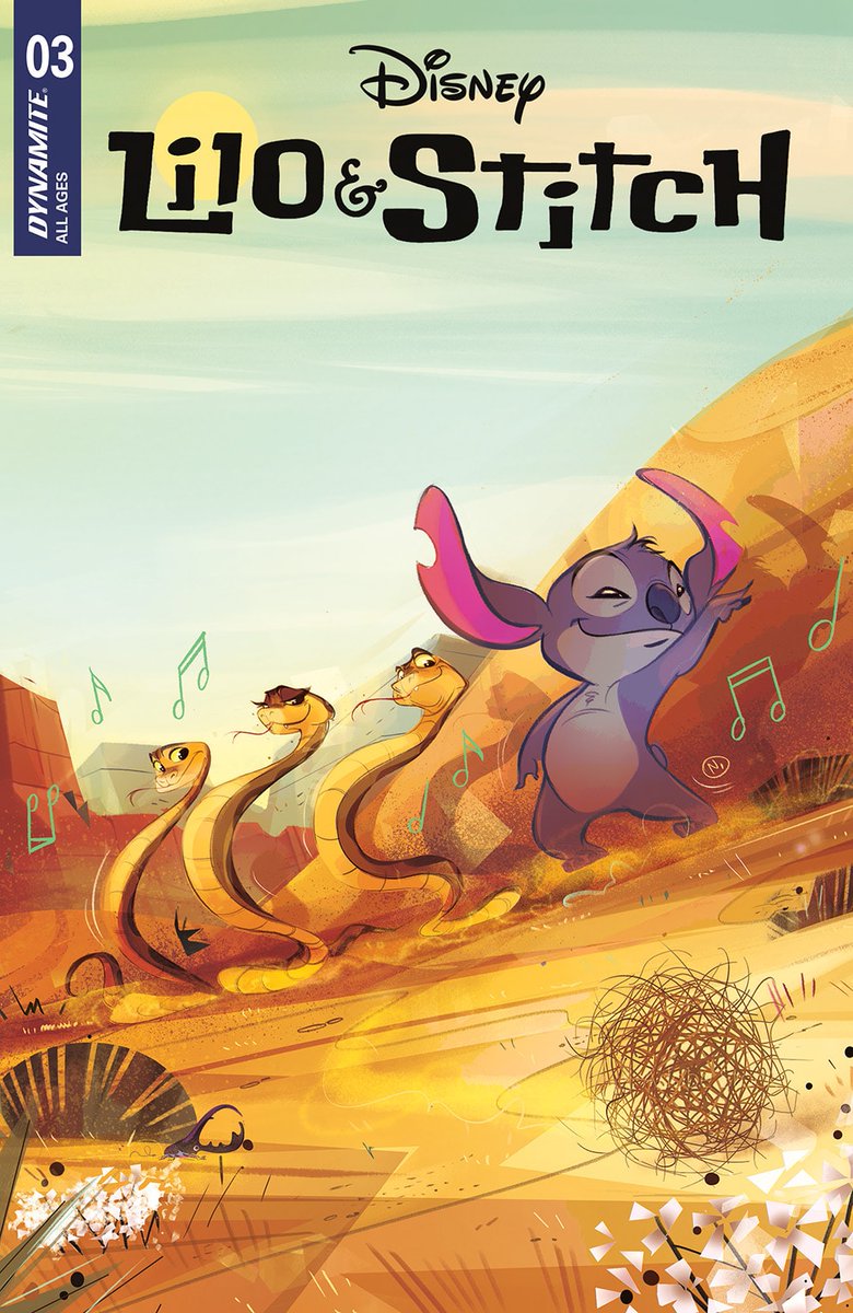 Lilo & Stitch #3 preview. Leaving New York City behind, Stitch crash-lands in India, where he is followed by the evil Cluster Sovereign and its super-smart robots #comics #comicbooks #disney #liloandstitch graphicpolicy.com/2024/05/02/pre…