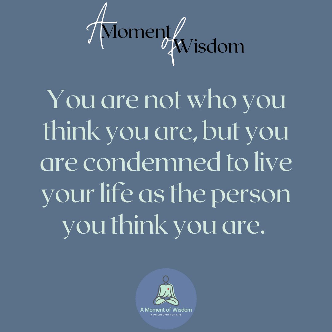 Take some time to think this through. It's true on a number of levels.

#selfdiscovery
#identitycrisis
#perceptionvsreality
#personalgrowth
#existentialism
#selfconcept
#selfdiscoveryjourney
#perceptionvsreality
#authenticitymatters
#unmaskingyourself