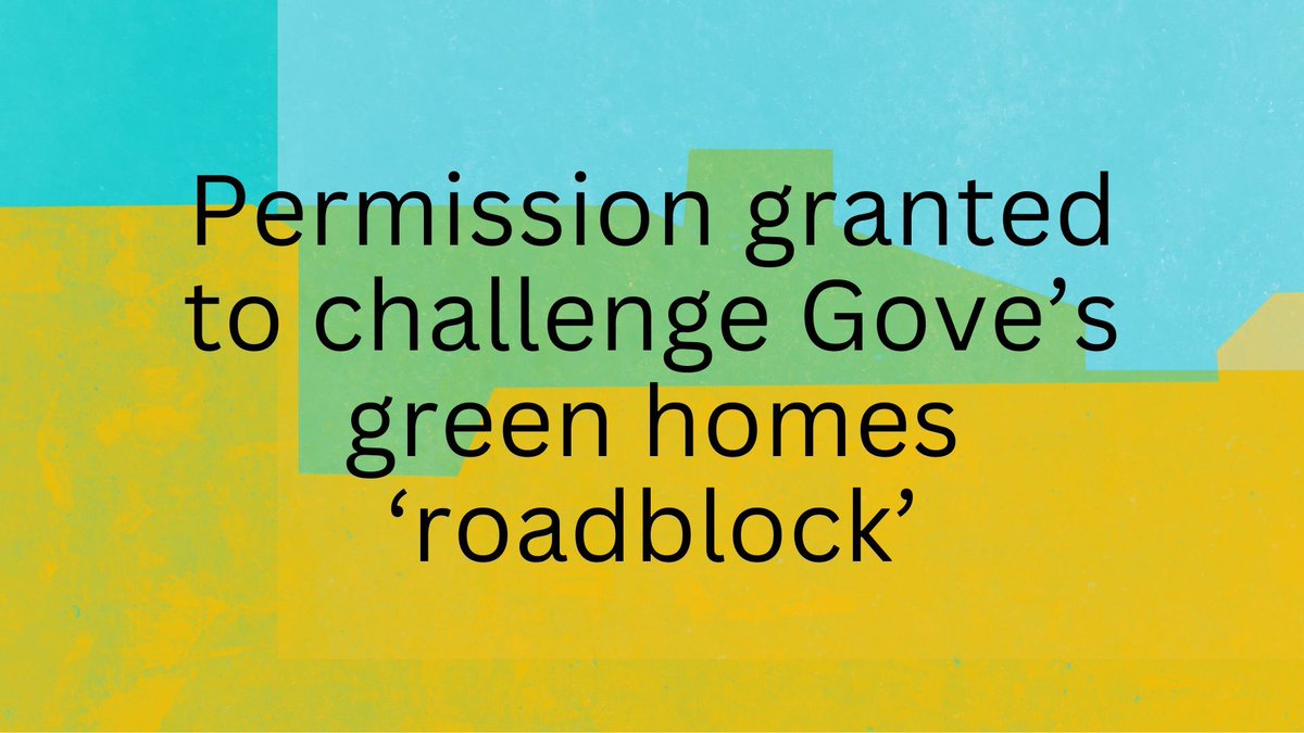 Have you been following our legal cases? Catch up on our recent work with the @GoodLawProject on Gove's Green Homes Roadblock here buff.ly/3JG3V19 ... and send a message to @michaelgove buff.ly/3QpvwaK #WeAreHere