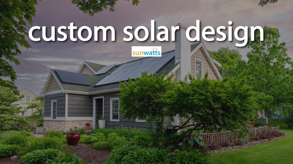 At SunWatts, we tailor solar energy systems to match your specific needs and budget. 

Contact us to go solar today! sunwatts.com/solar-design/

#solardesign #solarproject #gosolar #solarenergysystem #solarenergy #renewableenergy #solarkit #solarsolutions #sunwatts