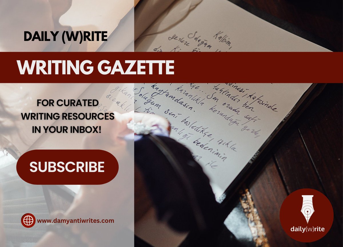 Join my Writing Gazette to receive monthly updates with: • Writing advice from top experts • Calls for submissions • Workshops by writing gurus • Alerts on networking events • Digital tools and social media