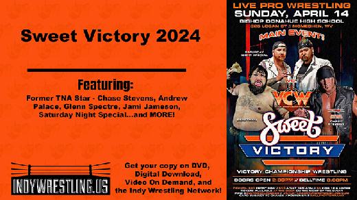 See Lumberjack Larson & Terry the White Trash Luchador v Remy LaVey & Raven Aura at VCW Sweet Victory 2024. Available on DVD, VOD, Digital Download, YouTube and the Indy Wrestling Network. indywrestling.us/vcw-videos/swe…