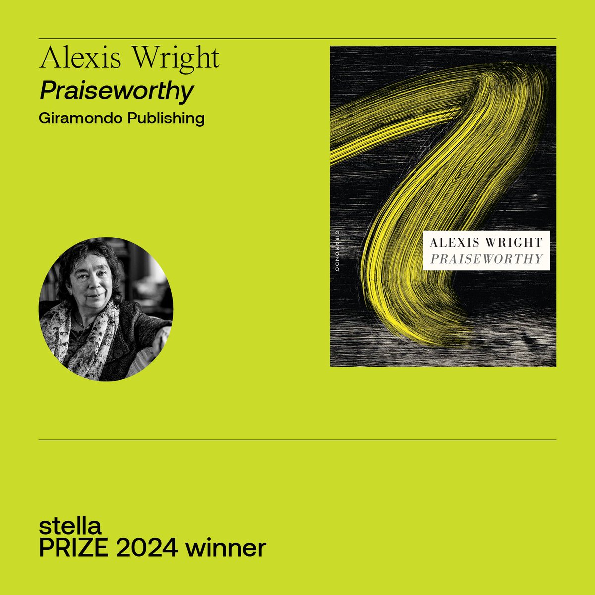 The 2024 Stella Prize winner has been announced. Congratulations to Praiseworthy by Alexis Wright! dymocks.shop/praiseworthy ⁠ Praiseworthy is an epic set in the north of Australia, told with the richness of language and scale of imagery.