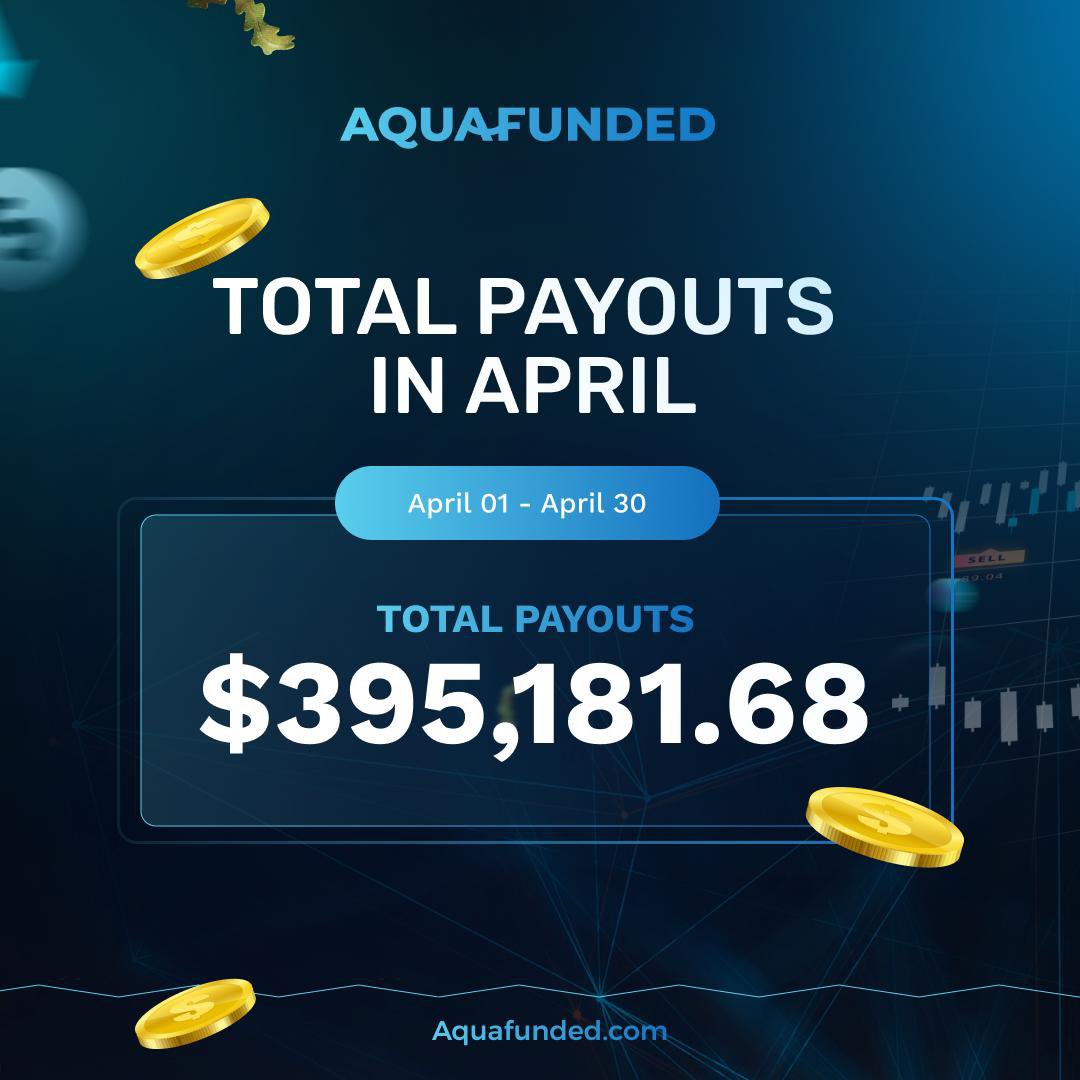 In April alone, we paid out nearly $400,000 to our Aqua traders! 🌊