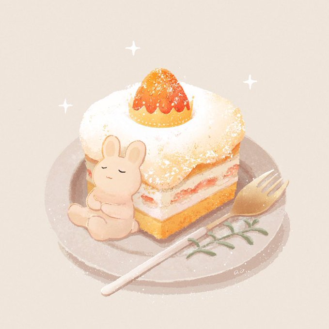 「ケーキ フォーク」のTwitter画像/イラスト(新着)