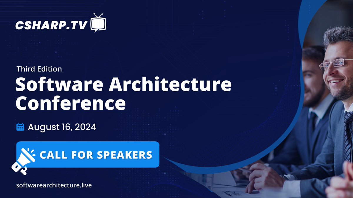 Attention tech experts! The call for speakers for the Software Architecture Conference is open.

If you're passionate about #SoftwareArchitecture and want to share your expertise, submit your session proposal now: softwarearchitecture.live

#Callforspeakers #CFS #callforpapers