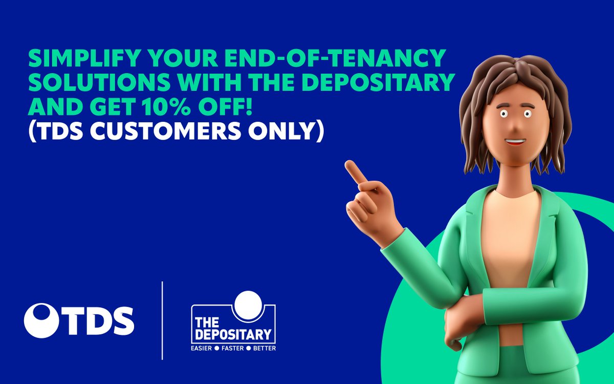 TDS customers who sign up to The Depositary starting April 1st, 2024, will enjoy a 10% discount* on our time-saving end-of-tenancy software. Discover how TDS and #TheDepositary collaboration is reshaping end-of-tenancy management.🔄🔑 ow.ly/QoYx50Ro9Zx