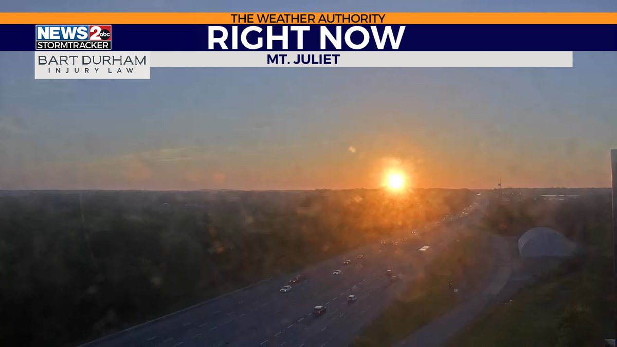 Sunrise in Mt. Juliet this morning is beautiful! Enjoy!