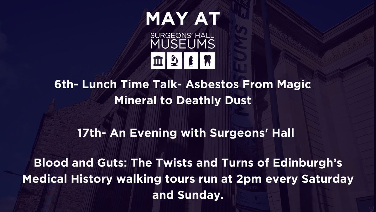 Coming up this month at Surgeons' Hall Museums! Full information about our events can be found on our website: bit.ly/3UlsmWP