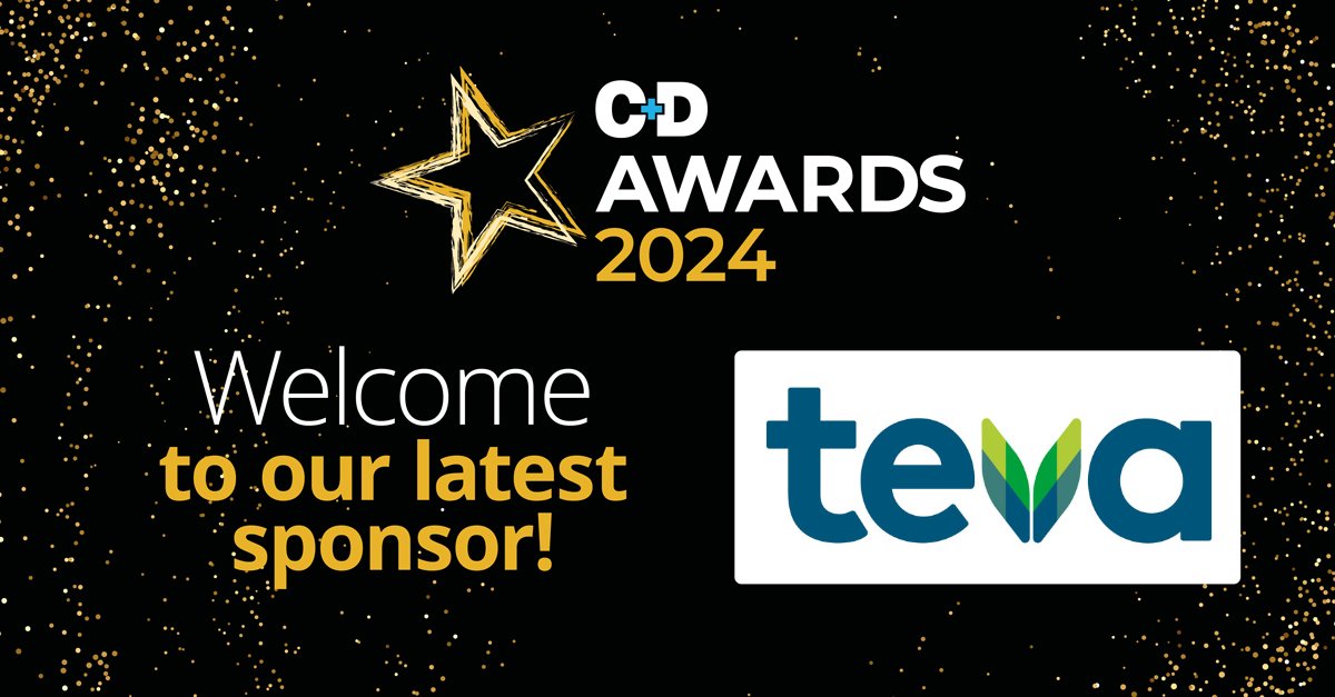 New sponsor alert! We are pleased to welcome Teva as category sponsor for Community Pharmacist of the Year at the C+D Awards 2024! #CDAwards ow.ly/JT0S50RqYlM
