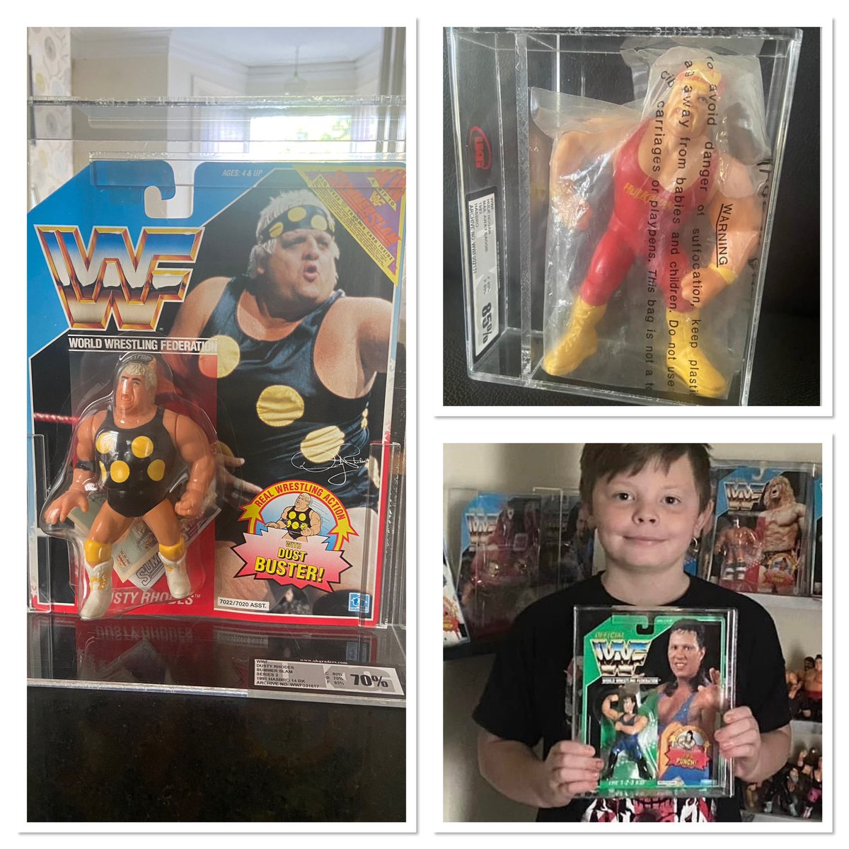 What an absolutely epic mailday today! This time last year I’d never have thought any of these grail pieces would ever be a part of the collection, let alone these 3 in the space of 6 months. #wrestlingfigs #hwo #wrestling #wwfhasbro