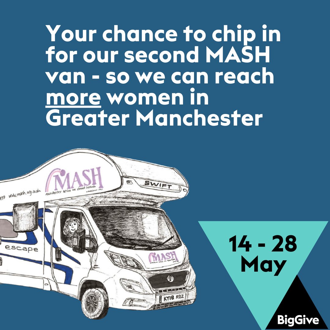 Hi friend. Please *Save the date* Tuesday 14th May, midday. We are fundraising for a second MASH van. 

Thankfully @biggive will be DOUBLING your donations from Tuesday 14th May at midday. Please consider chipping in towards the second MASH van. It truly is a lifeline.