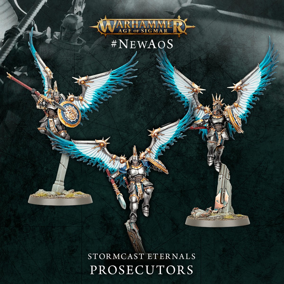 Every Prosecutor needs a good wingman. Which is your favourite miniature from the new unit? bit.ly/3JHAoEf #WarhammerCommunity #NewAoS