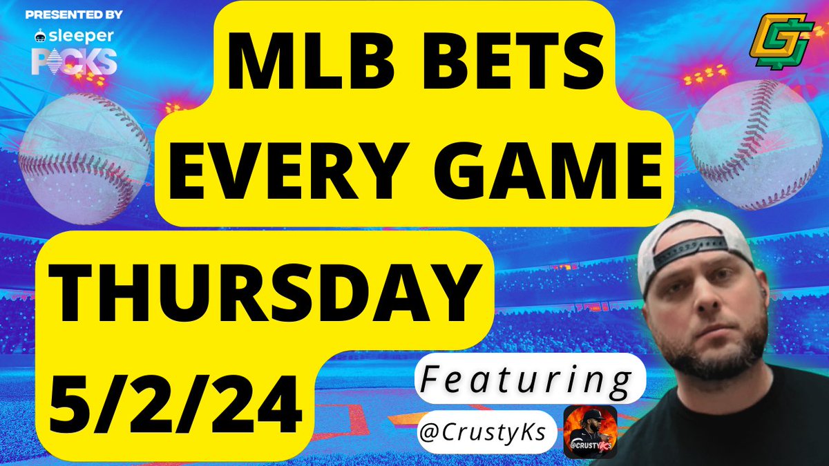 🚨 NEW VIDEO 🚨 ⚾️ @CrustyKs is back with another video going over his looks on the entire #MLB slate today! ⚾️ 🔗 : youtube.com/watch?v=cdIQOh…