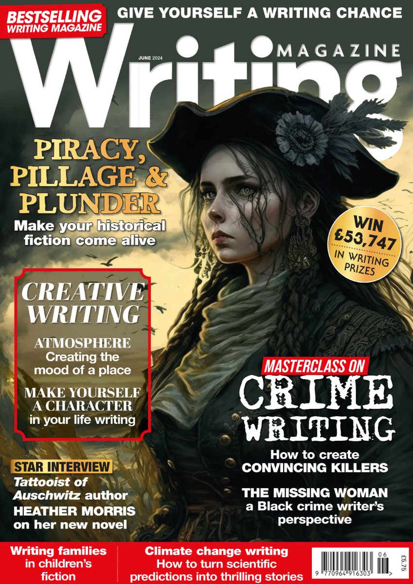 On Sale Today! This action-packed issue showcases how you can take your writing in adventurous directions: crafting historical fiction; creating a plausible killer; turning ecological science into thrilling fiction and much more Purchase today - writ.me/June2024