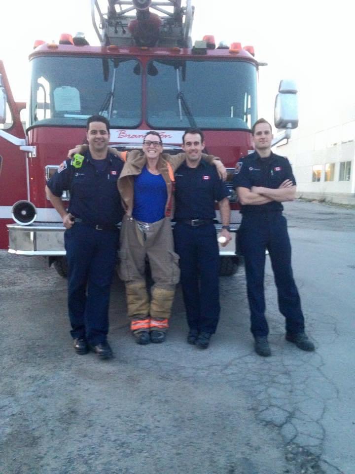 Throwback to eight years ago when I was able to get into the pants of a fireman and I actually didn’t have to put out LMAO…. #lookatmysmile😂