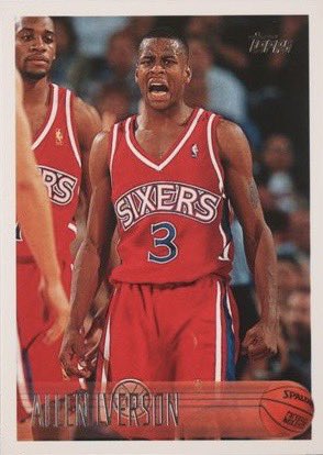 Allen Iverson @sixers @NBA 
#RookieCard