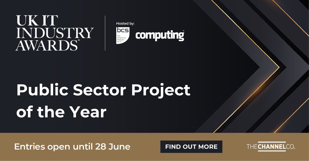 #AwardCategoryAlert! Is your public sector project driving positive change? Nominate it for Public Sector Project of the Year at #UKITAwards. Early bird submissions end on 24 May. Find out more and submit your nomination today: bit.ly/4boiYsp