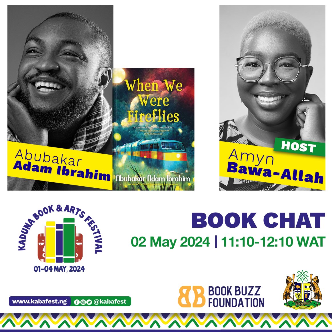 Happening Now: Book Chat with author @Abbakar_himself moderated by @LipglossMAFFIA Watch live on youtube here 👇 youtube.com/live/9-ceSHlcv… #Kabafest #Kabafest24