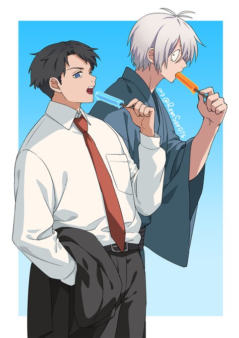 「2boys popsicle」 illustration images(Latest)