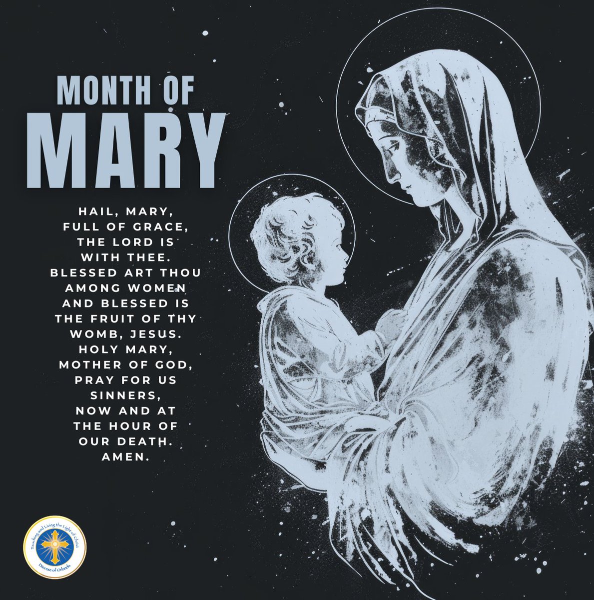 𝗠𝗮𝘆 𝗶𝘀 𝘁𝗵𝗲 𝗺𝗼𝗻𝘁𝗵 𝗼𝗳 𝗠𝗮𝗿𝘆! Let's honor Jesus' mother every day, learning more about our Blessed Mother through Scripture and in prayer. Blessed Virgin Mary, pray for us!