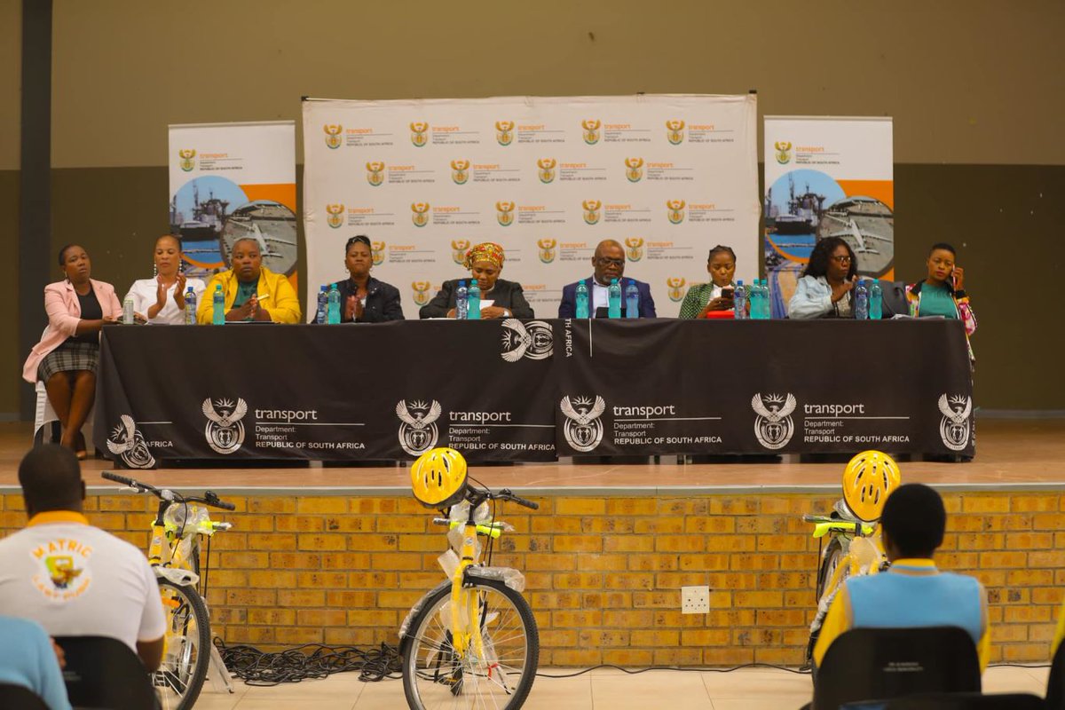 Transport Minister visits road infrastructure projects, hands over bicycles and engages stakeholders in Umkhanyakude District Municipality buff.ly/3Qq9fJK #ArriveAlive @Dotransport
