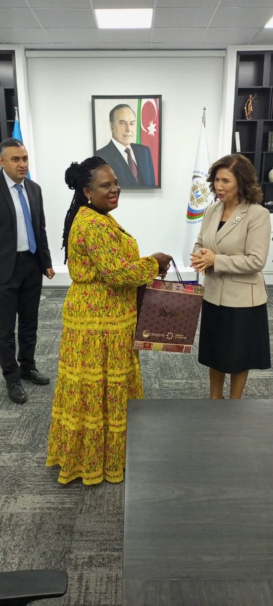 Minister of Gender Labour and Social Development Hon Betty Amongi Who is currently on official duties in Baku Azerbaijan this morning held meetings with the State Minister for culture to discuss the NAM agenda