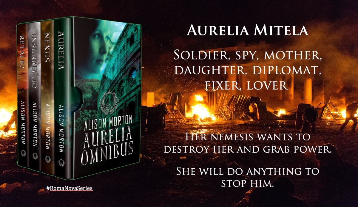 A bargain for you. AURELIA Omnibus (four stories) ebook from the #RomaNovaSeries is available now at **99 pence/99 cents** on Amazon, Apple, Kobo and Nook. Usually £9.99/$11.99 US. Courage, passion, resistance books2read.com/AURELIAOMNIBUS #althistory #thrillers #deal