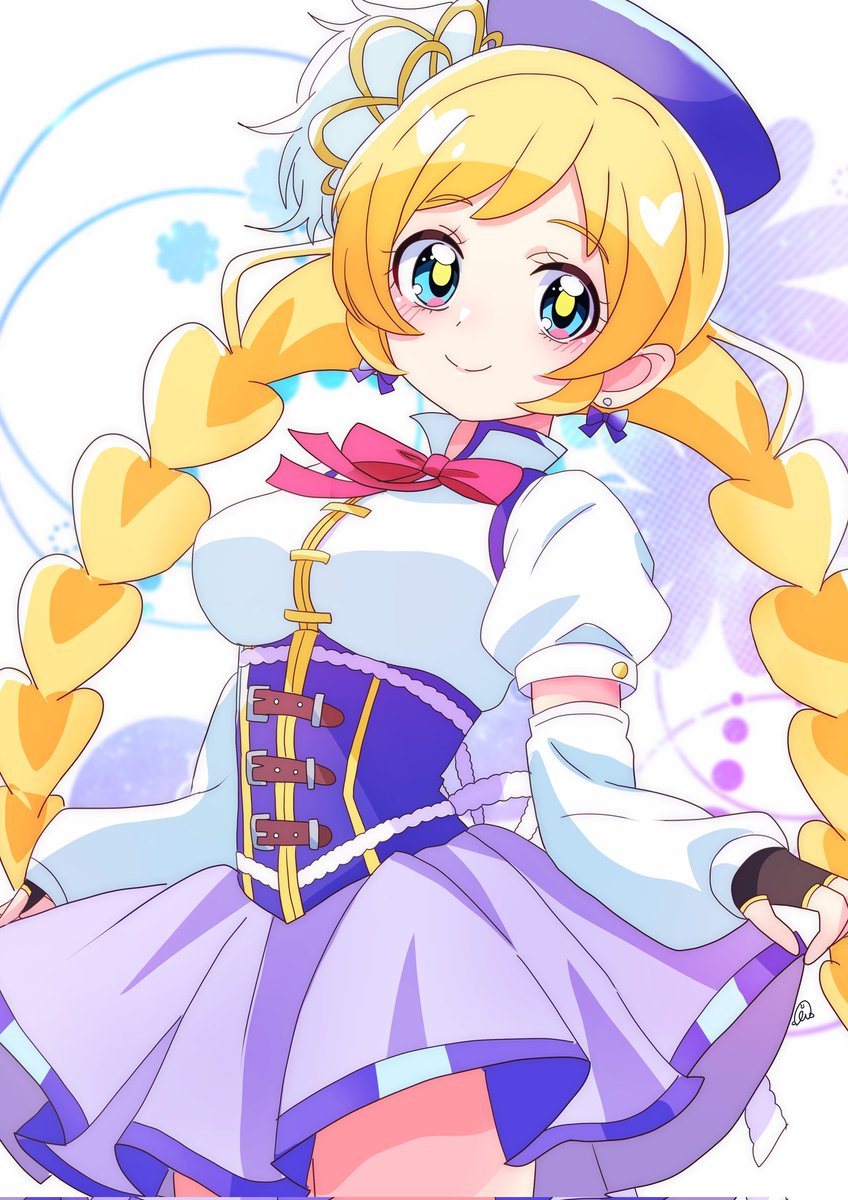 ｢けーやく?取れなくて困っているうさぎさん?をさっき助けたの｣
 #一日一絵 #1日1絵 #precure 
609日目-3