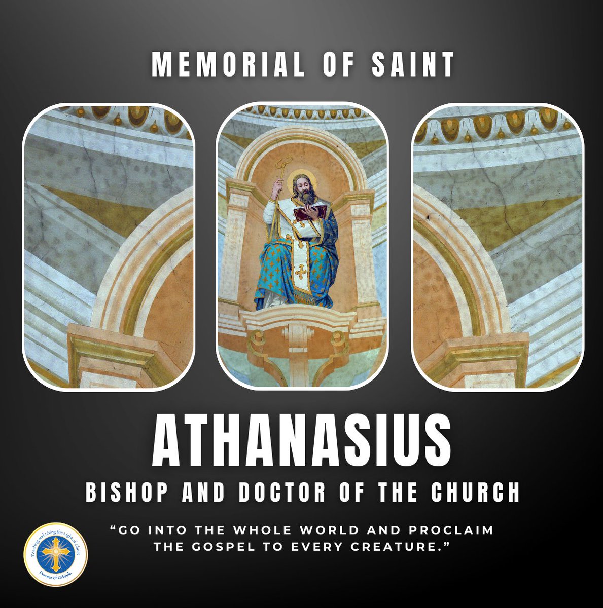 St. Athanasius, you remained true to your faith no matter the challenges you faced. May we be encouraged to do the same. St. Athanasius, pray for us!