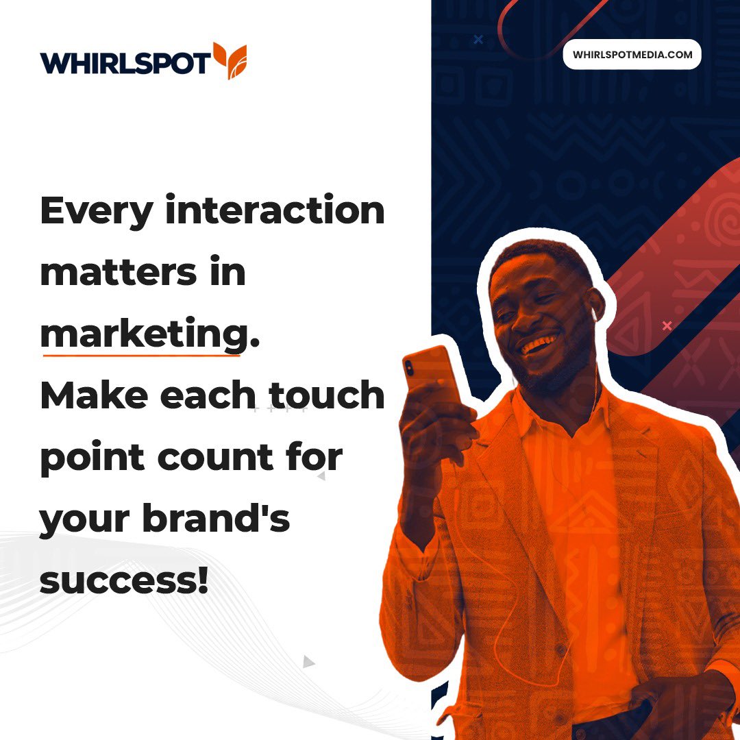 Every interaction and connection in Marketing holds significance. That is why at Whirlspot Media, we are intentional about elevating each touchpoint to fuel your success – from strategic planning to groundbreaking ideas, we always put our best foot forward to offer you the best.