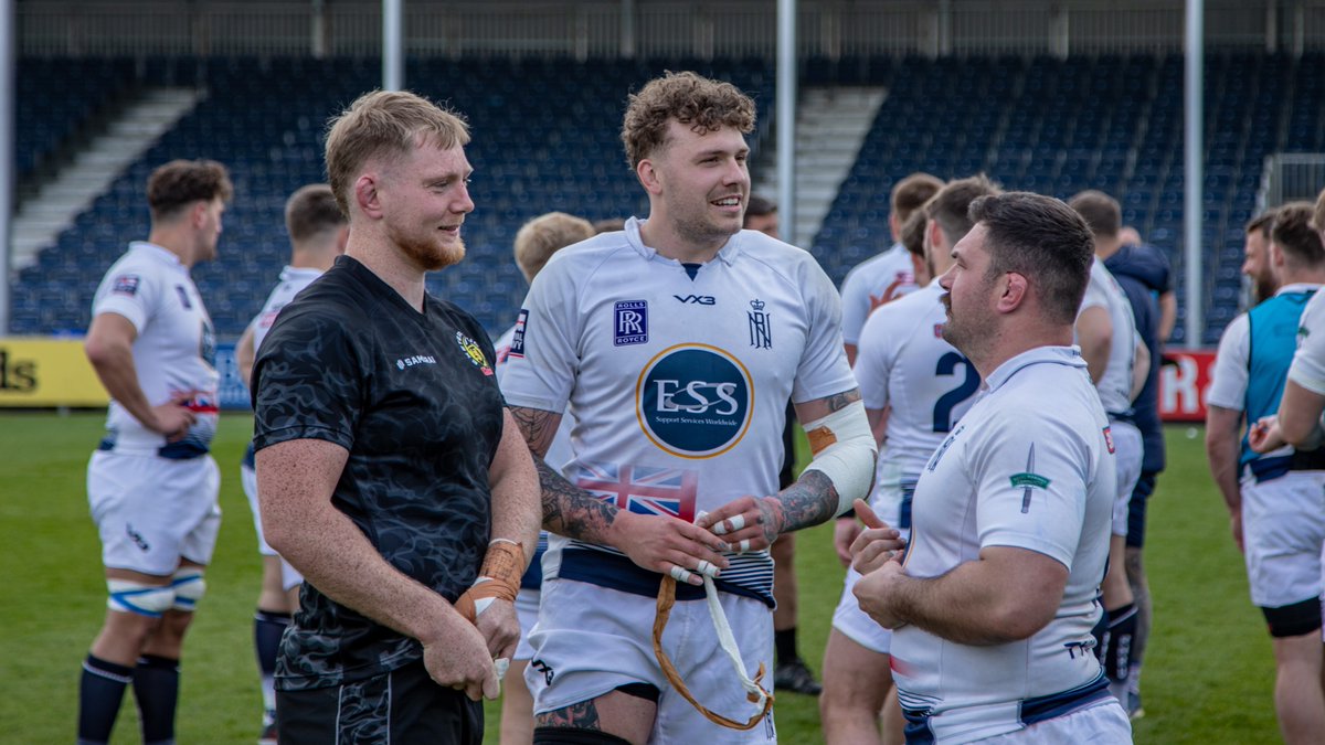 Last week we welcomed the Royal Navy at one of our training sessions here at Sandy Park 👊 🫡It was great to host them ahead of their huge fixture vs the Army this Saturday at @Twickenhamstad 🏟️ Best of luck this weekend lads! #JointheJourney | @RNRugby