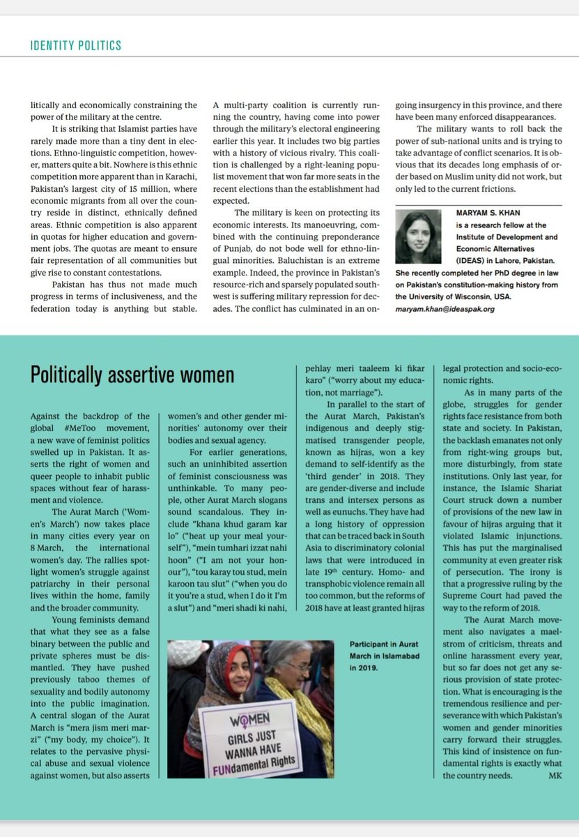 A short essay on identity politics in Pakistan, published in this month's Development+Cooperation @forumdc